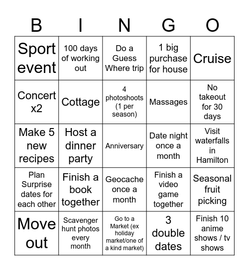 J&J 2026 Bingo Card