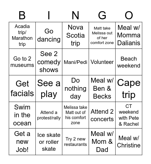 2026 BINGO Card