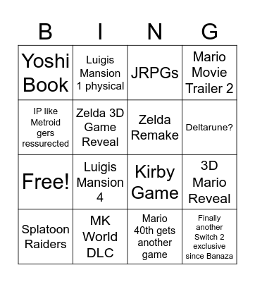 February ND Bingo Card