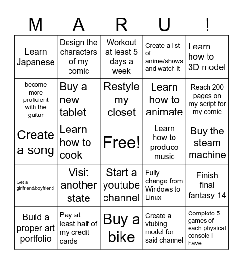 Bingo 2026 Bingo Card