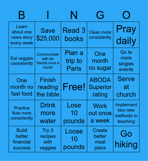 Chelsea 2026 Bingo Card