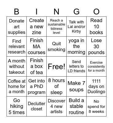 2026 bingo Card