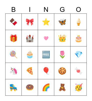 Emoji Bingo Card