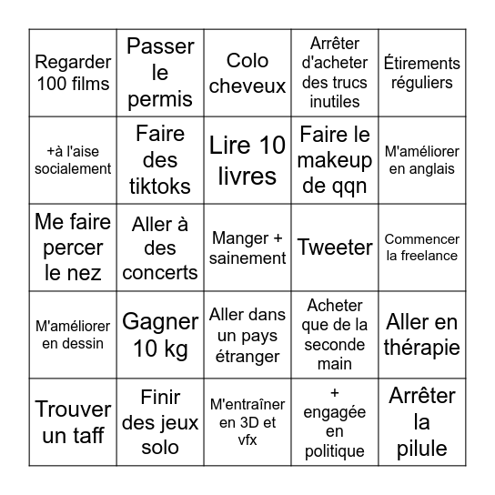 Bingo 2026 Bingo Card