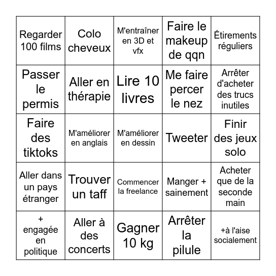 Bingo 2026 Bingo Card