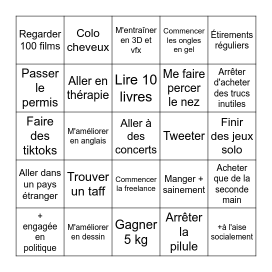 Bingo 2026 Bingo Card