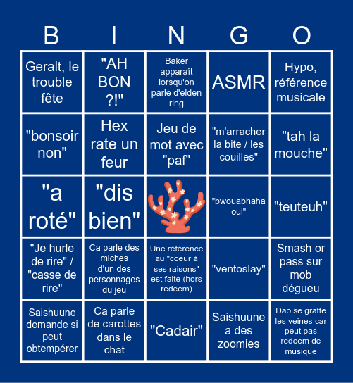 Le récif de HexVayl Bingo Card