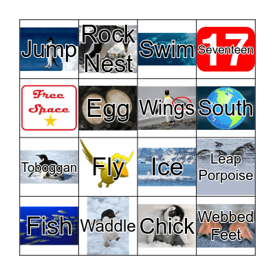 Penguin Bingo Card