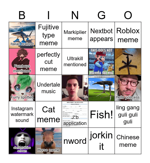 Reels Bingo 2 Bingo Card