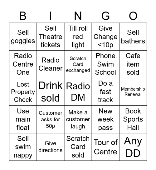 Beausie Bingo Card