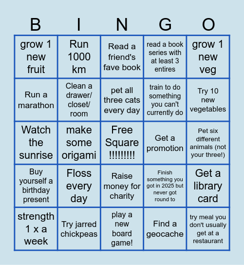 Tom Bingo Card