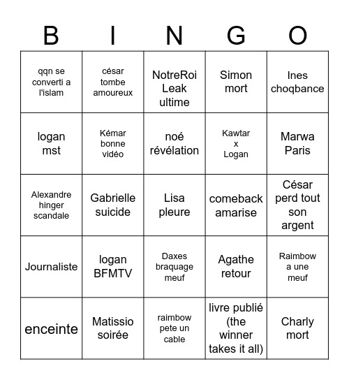 Bingo 2026 lsmw Bingo Card