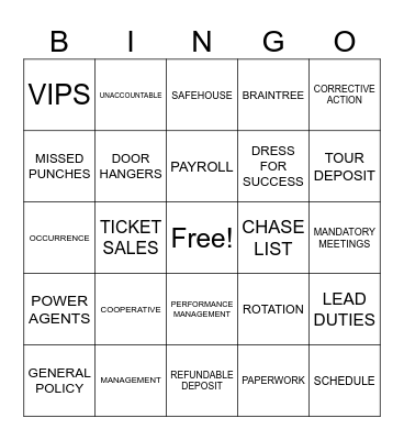 2026 RULES OF ENGAGEMENT BINGO Card