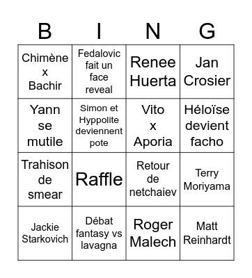 Bingo 2026 Bingo Card