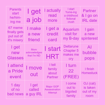 ♡ Ray's 2026 Bingo ♡ Bingo Card