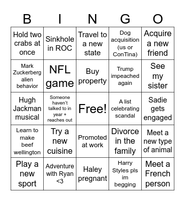 2026 BINGO Card
