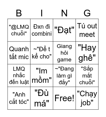 MEET BINGO Card