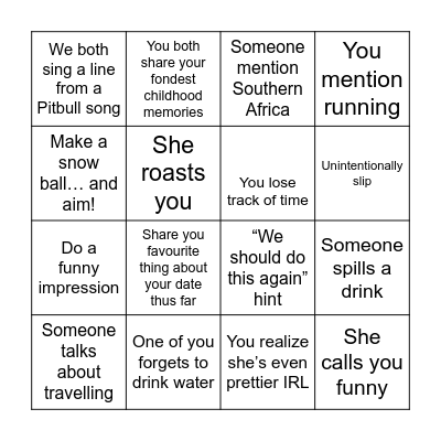 What the heck even is Wakaw date with Shaye Bingo Card