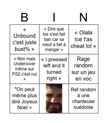 cousinouf Bingo Card