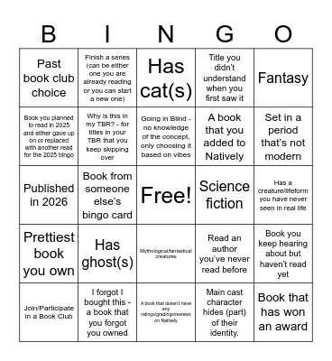 Natively 2026 Bingo Card