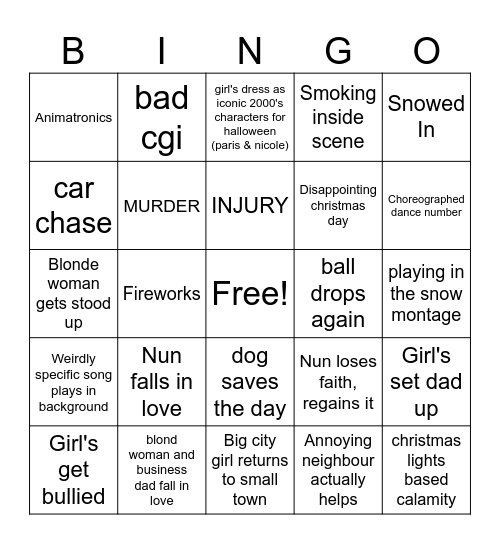 A kiss at midnight (2016) Bingo Card