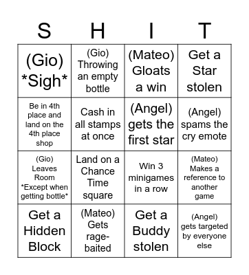 Osmar's Card Bingo Card