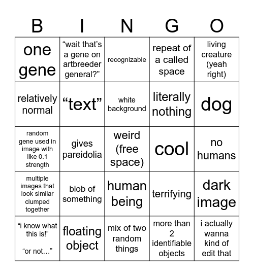 artbreeder general trending bingo Card