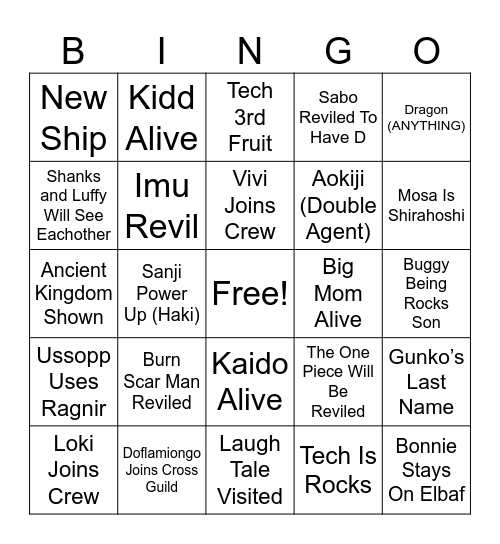 OP 2026 BINGO Card