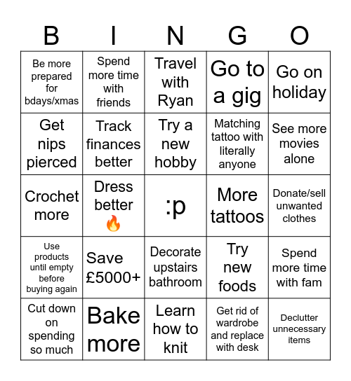 2026<3 Bingo Card
