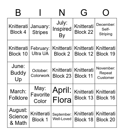 SFS 2026 Goals Bingo Card