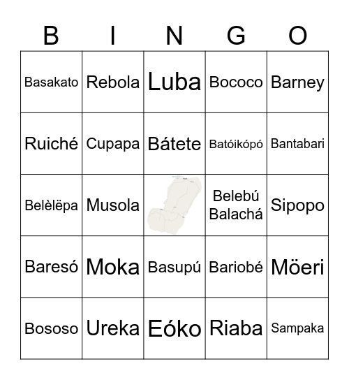 Ëtúlá á Eri Bingo Card