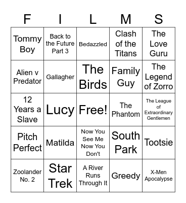 Movies_01022026 Bingo Card