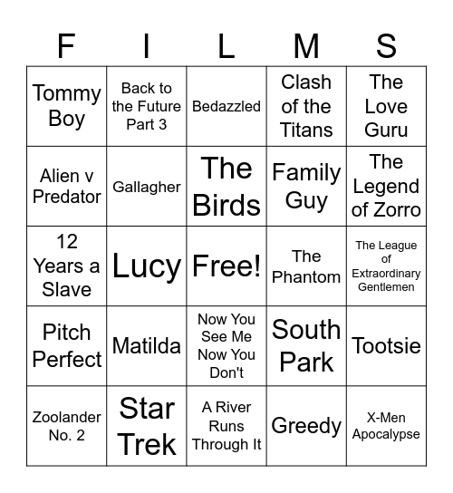 Movies_01022026 Bingo Card