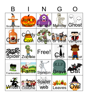 October Bingo 2024 Bingo Card