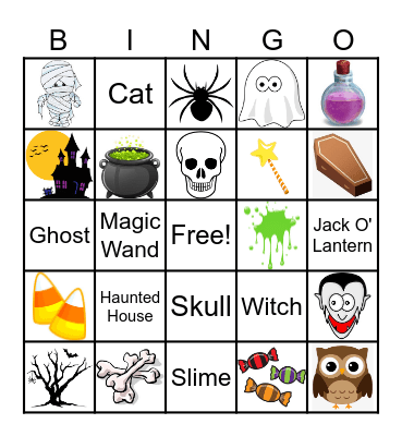 Halloween Bingo Card