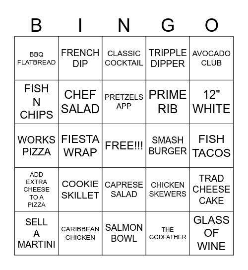 JONATHAN'S BINGO Card