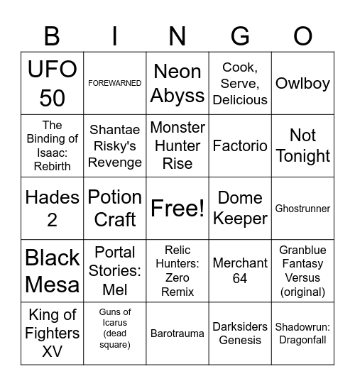 2026 100% Bingo Card
