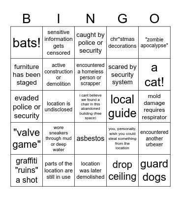 the proper people bingo Card