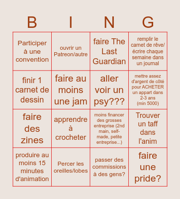 Bingo Rathon 2026 Bingo Card