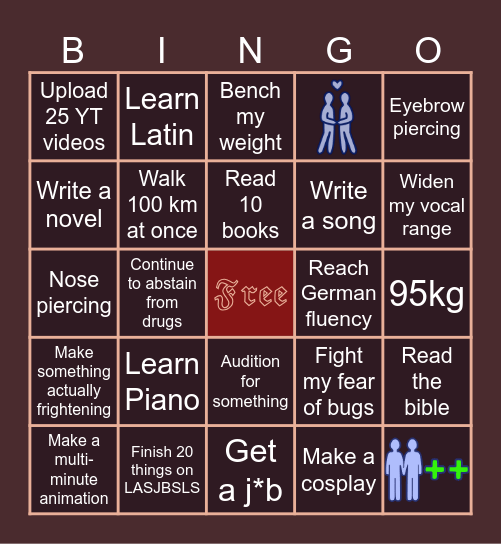 2026 Bingo Card