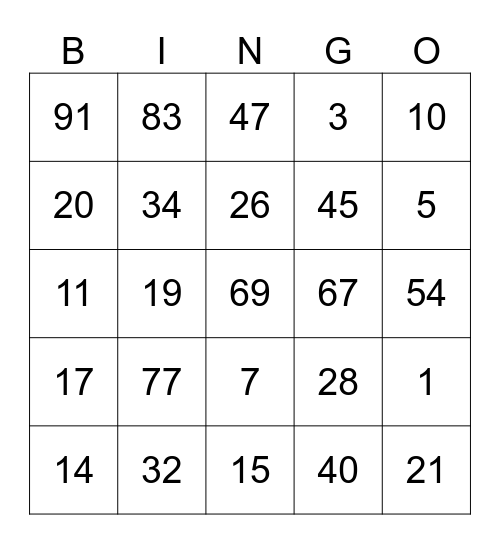Sünnipäeva pingo Bingo Card