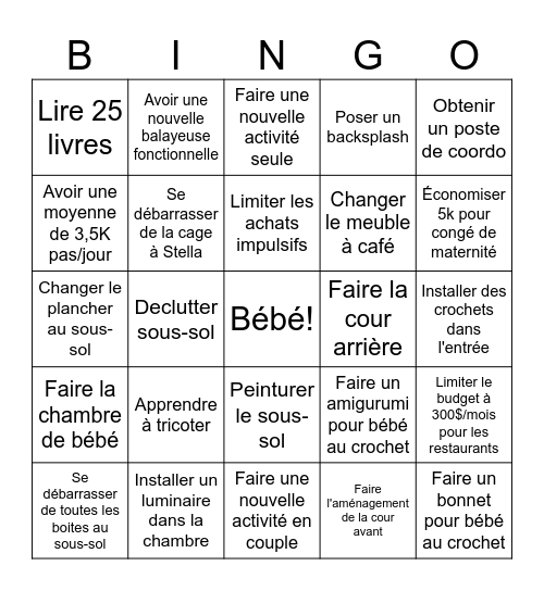 2026 Bingo Card