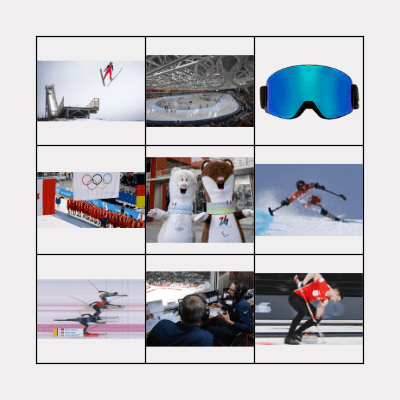 Winter Olympic Games 2026 Bingo Card
