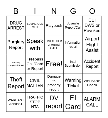 W2B Bingo January 2026 Bingo Card