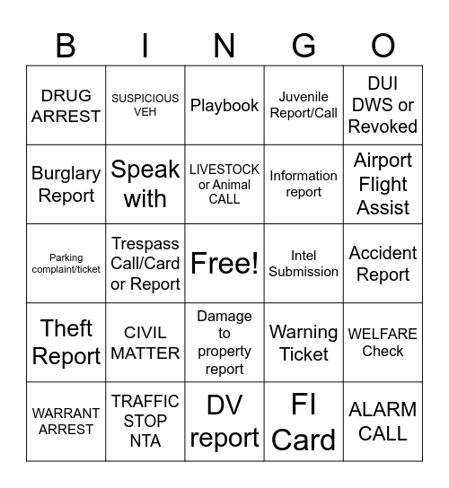 W2B Bingo January 2026 Bingo Card