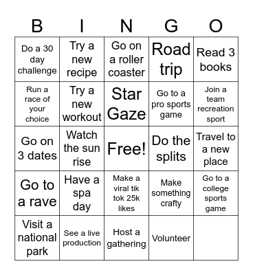 2026 BINGO Card