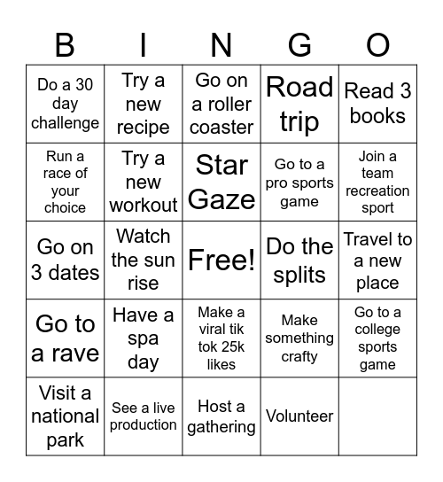2026 BINGO Card