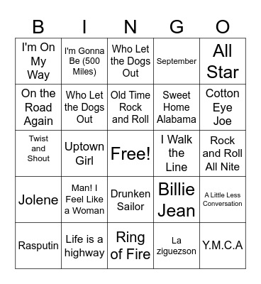 Music Bingo 2026 Bingo Card