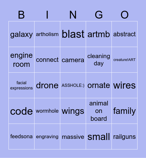 Perihelion Day Prompt Bingo! Visual Edition Bingo Card