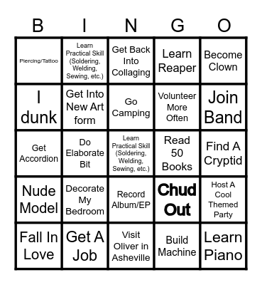 2026 Bingo Card